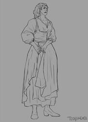 OC lineart for Hellis
