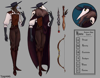 DnD commission for doctorpumpkins' OC Kuura